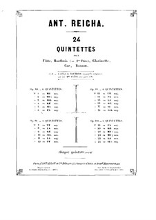 Квинтет для духовых инструментов до минор, Op.91 No.6: Партия валторны by Антон Рейха