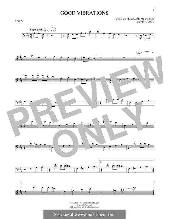Good Vibrations (The Beach Boys): Для виолончели by Brian Wilson, Mike Love