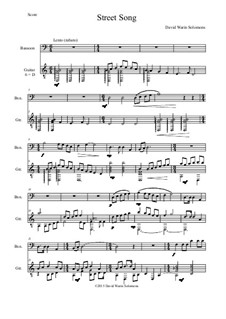 Street Song: For bassoon and guitar by Дэвид Соломонс