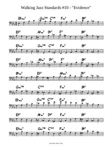 Evidence Lesson - Two Chorus Walking Bass Line: Evidence Lesson - Two Chorus Walking Bass Line by Jared Plane