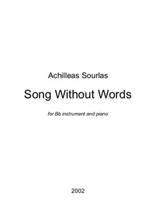 Song Without Words: Song Without Words by Achilleas Sourlas