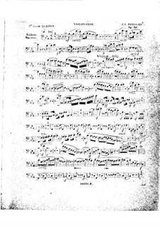 Фортепианный квартет No.5 ми-бемоль мажор, Op.141: Партия виолончели by Карл Готлиб Райсигер