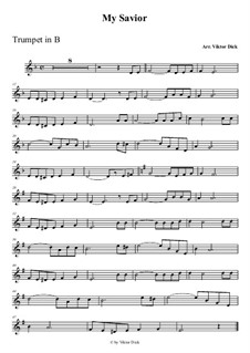 О Тебе пою Спаситель: For trumpet in B by folklore