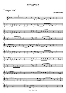 О Тебе пою Спаситель: For trumpet in C by folklore