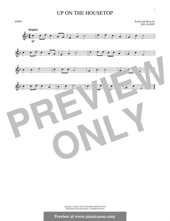 Up on the House Top: For horn by Benjamin Russel Hanby
