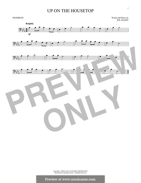 Up on the House Top: For trombone by Benjamin Russel Hanby