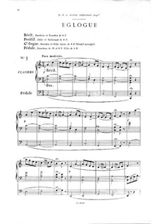 Двенадцать новелл для органа, Op.59: No.3 Эклога by Теодор Саломе