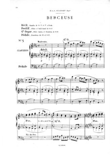 Двенадцать новелл для органа, Op.59: No.5 Колыбельная by Теодор Саломе