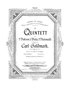 Струнный квинтет ля минор, Op.9: Партии скрипок by Карл Голдмарк
