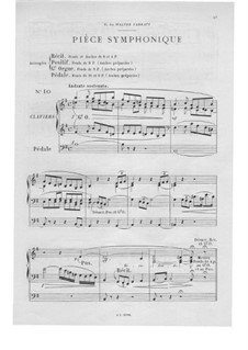 Двенадцать новелл для органа, Op.59: No.10 Симфоническая пьеса by Теодор Саломе