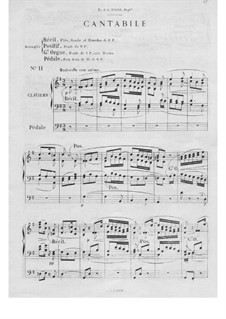 Двенадцать новелл для органа, Op.59: No.11 Кантабиле by Теодор Саломе
