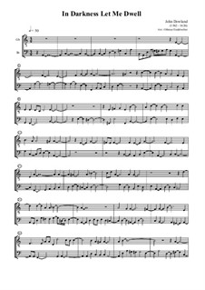 In Darkness Let Me Dwell: For quartet recorder by Джон Доуленд