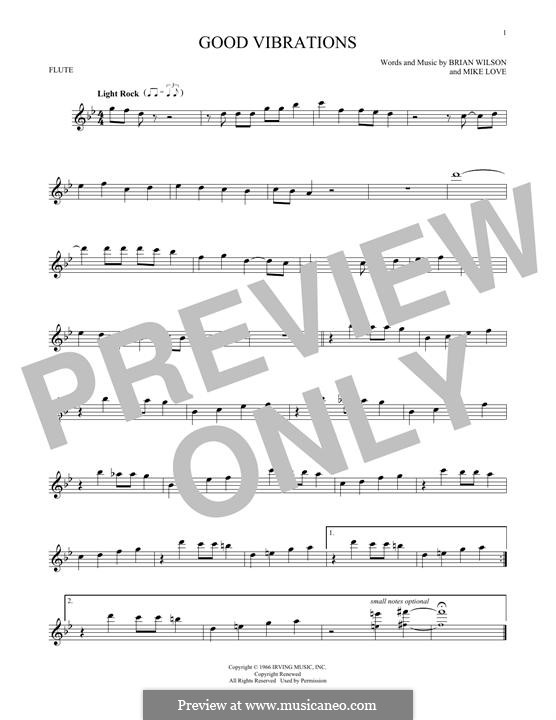 Good Vibrations (The Beach Boys): Для флейты by Brian Wilson, Mike Love