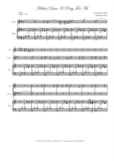 Mother Dear, o Pray for Me: For woodwind quintet by Isaac Baker Woodbury