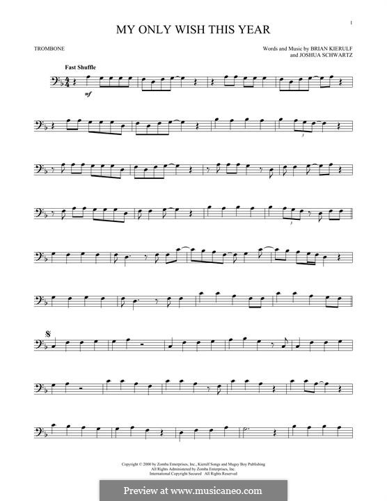 My Only Wish This Year (Britney Spears): For trombone by Brian Kierulf, Joshua Schwartz