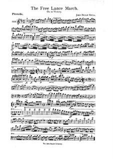 The Free Lance: For symphonic orchestra – parts by Джон Филип Суза