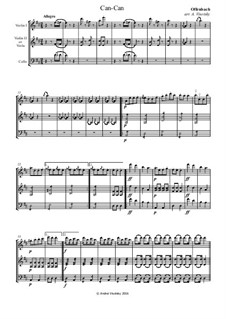 Канкан: Для струнного трио by Жак Оффенбах