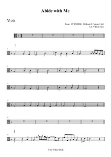 Пребудь со мной: For viola by Уильям Генри Монк