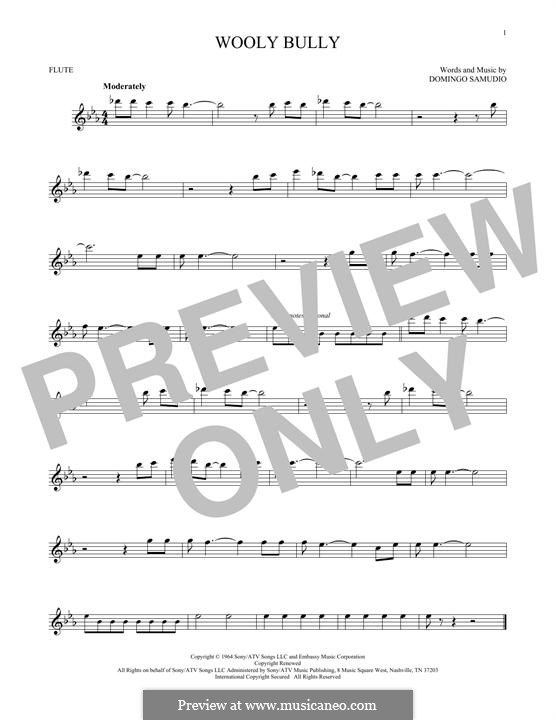 Wooly Bully (Sam the Sham & The Pharaohs): Для флейты by Domingo Samudio