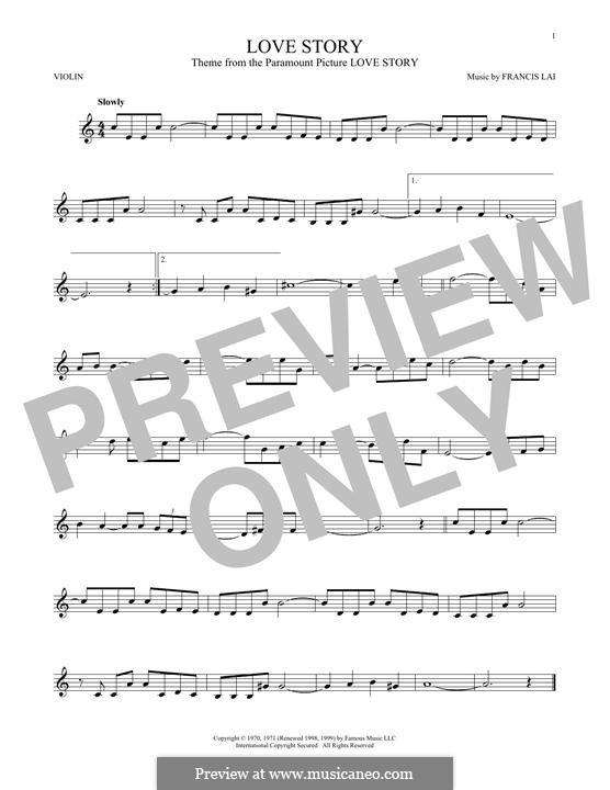 Ноты История Любви Для Скрипки