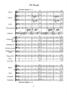 Симфония No.1 соль минор 'Зимние грёзы', TH 24 Op.13: Часть IV by Петр Чайковский