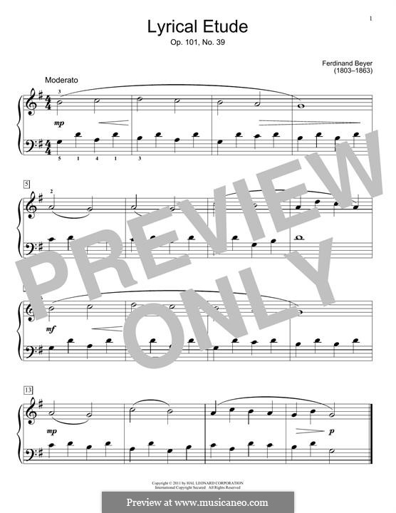 Lyrical Etude: Для фортепиано by Фердинанд Бейер