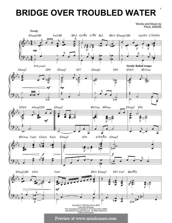Piano version: Для одного исполнителя by Paul Simon