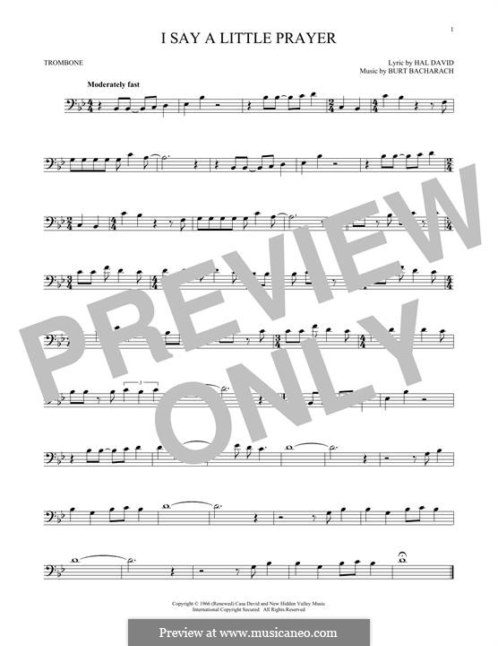 I Say a Little Prayer: For trombone by Burt Bacharach