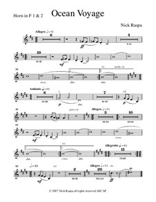 Морское путешествие: Horn in F 1 & 2 part by Ник Raspa
