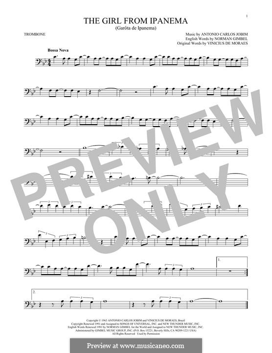 Instrumental version: For trombone by Antonio Carlos Jobim