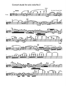 Concert etude for solo viola No.3: Concert etude for solo viola No.3 by Христо Цанов