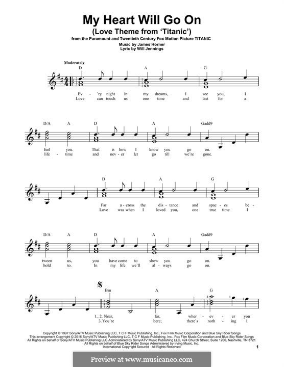 Instrumental version: Гитарная табулатура by James Horner