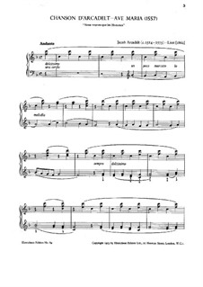 Аве Мария: Для фортепиано, S.183 No.2 by Якоб Аркадельт