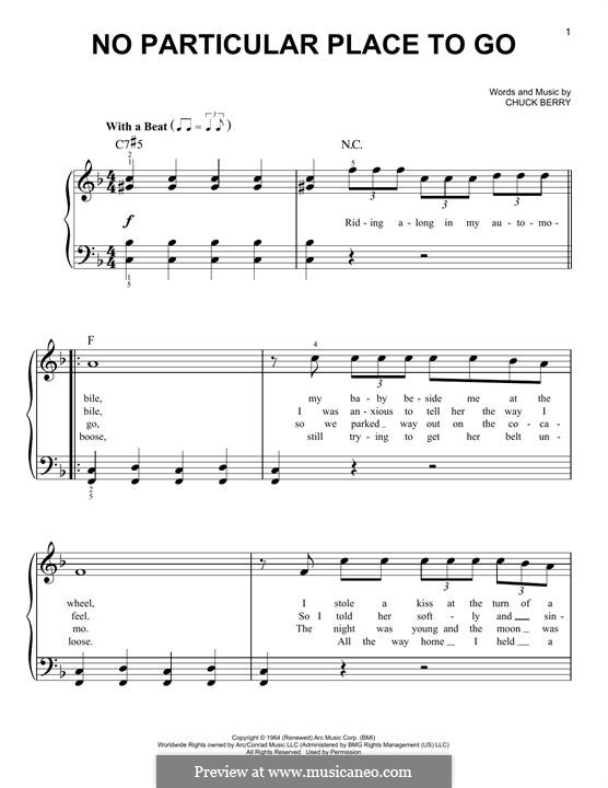 No Particular Place To Go: Для фортепиано by Chuck Berry