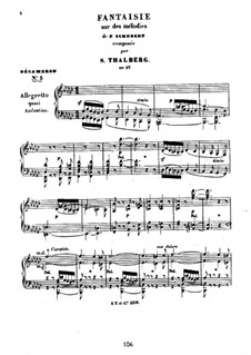 Декамерон, Op.57: No.5 Фантазия на темы Ф. Шуберта by Сигизмунд Тальберг