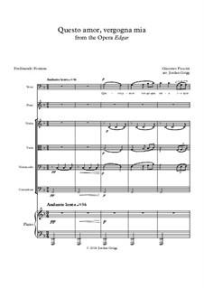 Эдгар: Questo amor, vergogna mia by Джакомо Пуччини