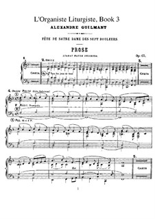 L'organiste liturgiste, Op.65: Книга III by Александр Гильман
