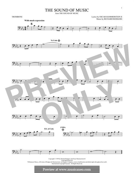 The Sound of Music: For trombone by Richard Rodgers
