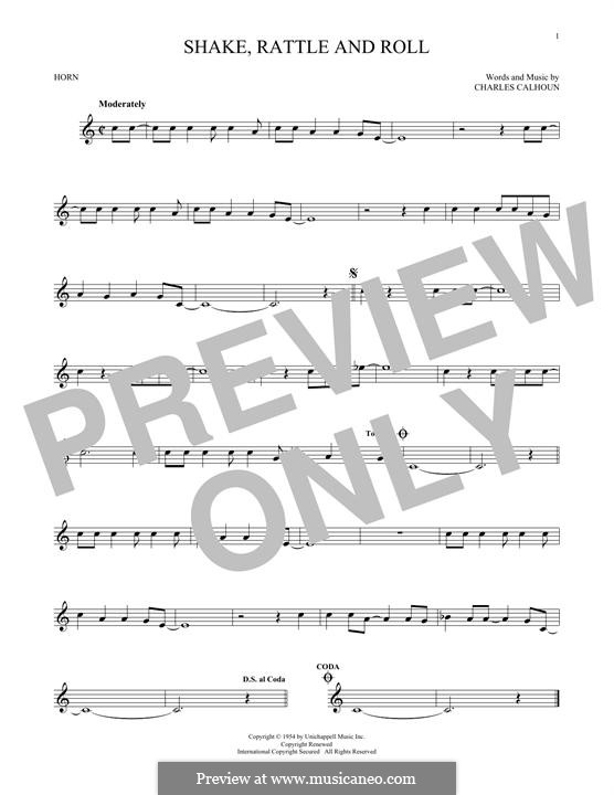 Shake, Rattle and Roll (Bill Haley & His Comets): For horn by Charles Calhoun