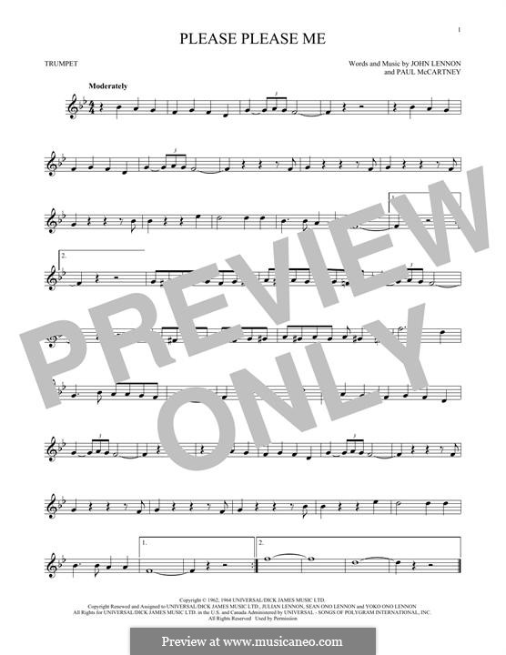 Please Please Me (The Beatles): Для трубы by John Lennon, Paul McCartney