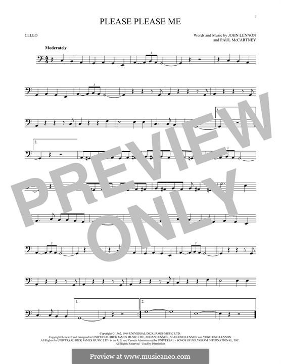 Please Please Me (The Beatles): Для виолончели by John Lennon, Paul McCartney