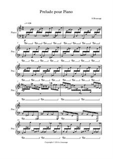 Prelude for Piano: Prelude for Piano by Stephane Boussuge