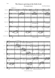 The grass is growing: For clarinet choir by Дэвид Соломонс