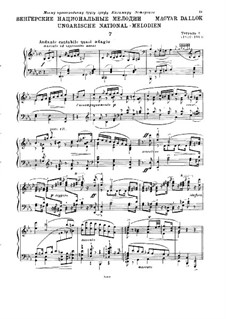 Венгерские национальные мелодии, S.242: No.7 ми-бемоль мажор by Франц Лист