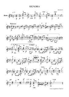 Синьора: Для гитары соло, Op.5c by BOUROFF