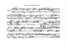Струнный квартет No.16 фа мажор, Op.135: Версия для фортепиано в четыре руки by Людвиг ван Бетховен
