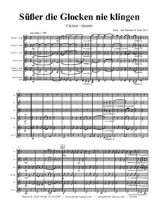 Süsser die Glocken nie klingen: For clarinet quintet by folklore