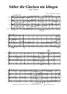 Süsser die Glocken nie klingen: For string quartet by folklore