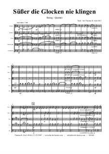 Süsser die Glocken nie klingen: For string orchestra by folklore