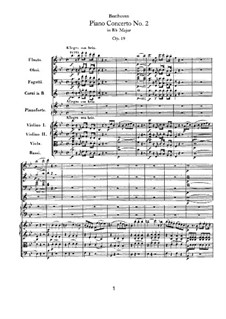 Концерт для фортепиано с оркестром No.2, Op.19: Часть I by Людвиг ван Бетховен